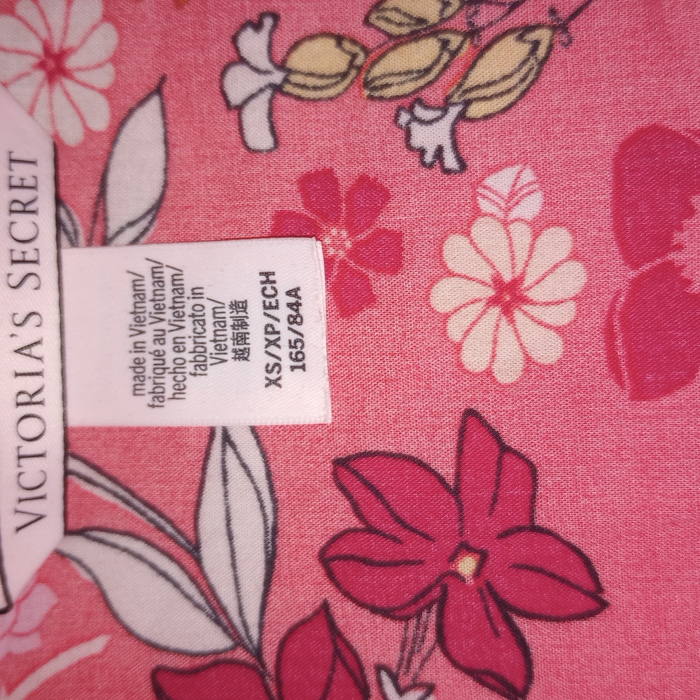 Victoria Secret Floral Shirt - Vibrant Orange - Picture 3 of 3